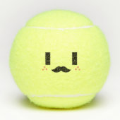 Mister Kawaii Cute Smiling Emoticon Emoji Face Tennisballen (Voorkant)