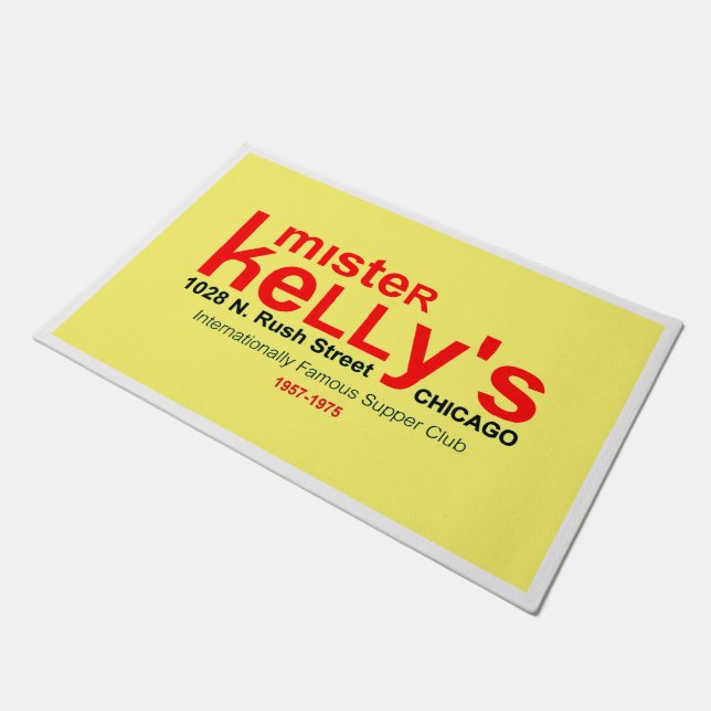 Mister Kelly's Supper Club, Rush St., Chicago, IL Deurmat (Schuin)