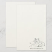 Mister Kitty Cat Stationery Briefpapier (Voorkant / Achterkant)