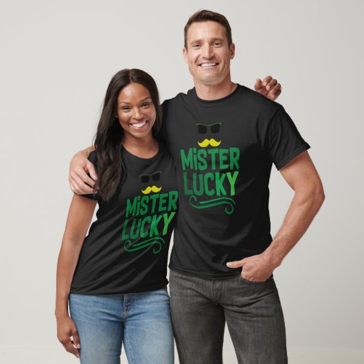 Mister Lucky C Shamrock Irish Ierland T-shirt (Unisex)
