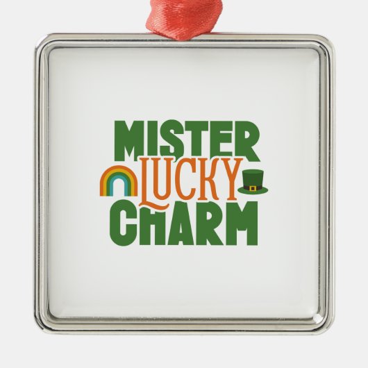 Mister Lucky Charm Metalen Ornament (Voorkant)
