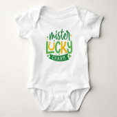 Mister Lucky Charm St. Patricks Day Romper (Voorkant)