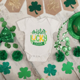 Mister Lucky Charm St. Patricks Day Romper
