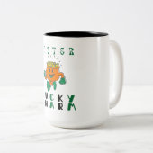 Mister Lucky Charm Tweekleurige Koffiemok (Voorkant rechts)