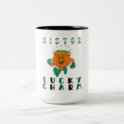 Mister Lucky Charm Tweekleurige Koffiemok (Center)