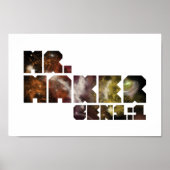 Mister Maker Art Print Christelijke Bijbelscripts (Voorkant)