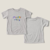 "Mister Messy" baby t-shirts  (Ontwerp Voorkant & Achterkant)