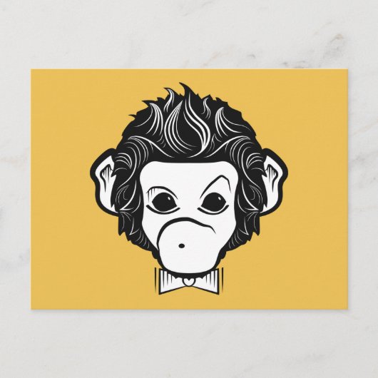 mister monkey briefkaart (Voorkant)