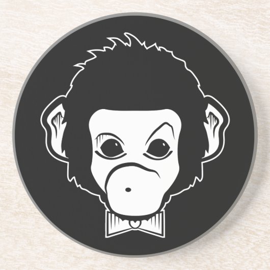 mister monkey zandsteen onderzetter (Voorkant)