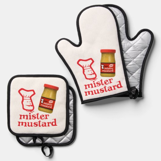 MISTER MOSTERD OVENWANT & PANNENLAP SET (Voorkant / Achterkant)