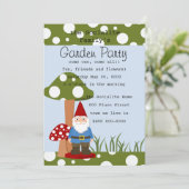 Mister Mushroom Garden Gnome Kaart (Staand voorkant)