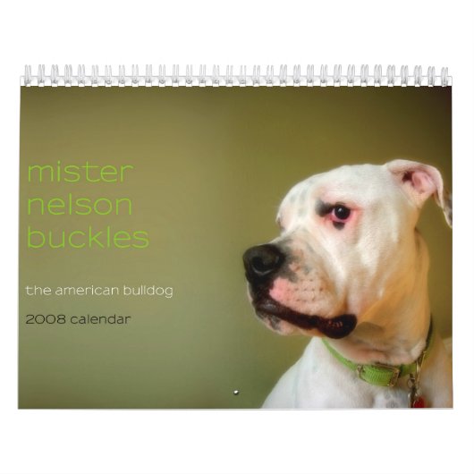 Mister Nelson Buckles : De Amerikaanse hond Kalender (Hoes)