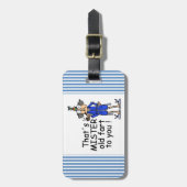 Mister Old Fart Birthday Humor Bagagelabel (Voorkant verticaal)