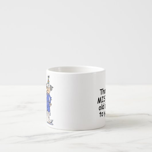 Mister Old Fart Birthday Humor Espresso Kop (Voorkant)