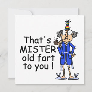 Mister Old Fart Birthday Humor Kaart