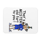 Mister Old Fart Birthday Humor Magneet (Horizontaal)