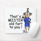 Mister Old Fart Birthday Humor Muismat (Met muis)