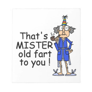 Mister Old Fart Birthday Humor Notitieblok