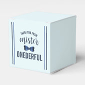 Mister Onederful Bow Stropdas 1e verjaardag Bedankdoosjes (Voorkant Zijde)