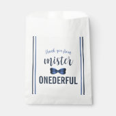Mister Onederful Bow Stropdas 1e verjaardag Bedankzakje (Voorkant)