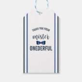 Mister Onederful Bow Stropdas 1e verjaardag Cadeaulabel (Voorkant)