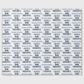 Mister Onederful Bow Stropdas 1e verjaardag Cadeaupapier (Vlak)