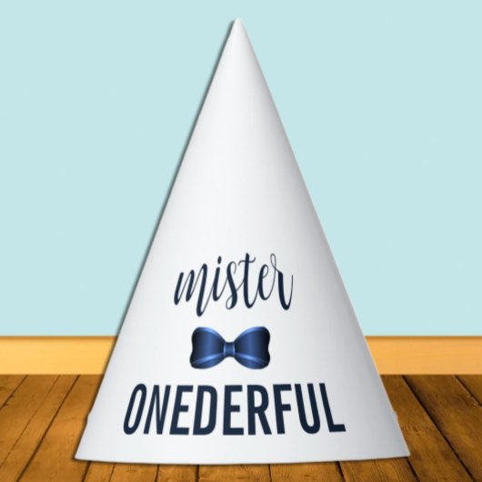 Mister Onederful Bow Stropdas 1e verjaardag Feesthoedjes