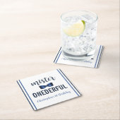 Mister Onederful Bow Stropdas 1e verjaardag Kartonnen Onderzetters (Insitu)