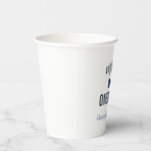 Mister Onederful Bow Stropdas 1e verjaardag Papieren Bekers (Rechts)