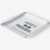 Mister Onederful Bow Stropdas 1e verjaardag Papieren Bordje (Gebogen)