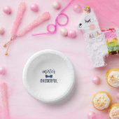 Mister Onederful Bow Stropdas 1e verjaardag Papieren Kommen (Feest)