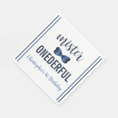 Mister Onederful Bow Stropdas 1e verjaardag Servet (Hoek)