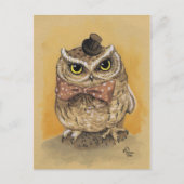 Mister Owl Dapper Gent Briefkaart (Voorkant)