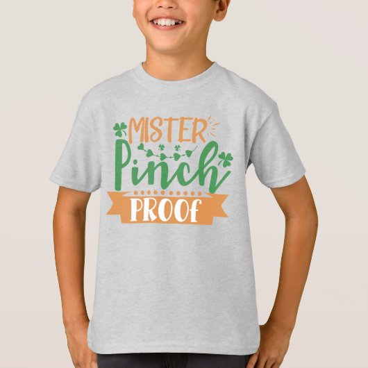 Mister Pinch Proof St Patrick T-Shirt voor kindere (Voorkant)