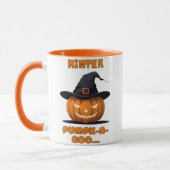 Mister Pumpk-A-Boo Halloween Pompoen Mok (Links)