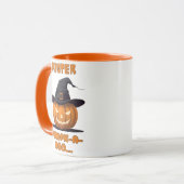 Mister Pumpk-A-Boo Halloween Pompoen Mok (Voorkant links)