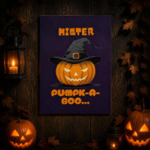 Mister Pumpk-A-Boo Halloween Pompoen