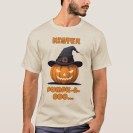 Mister Pumpk-A-Boo Halloween Pompoen T-shirt