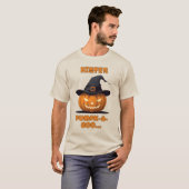 Mister Pumpk-A-Boo Halloween Pumpkin T-shirt (Voorkant volledig)