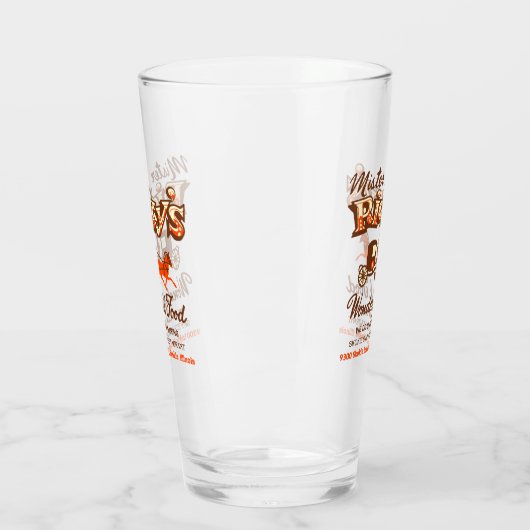 Mister Ricky's Restaurant, Skokie, Illinois Glas (Links)