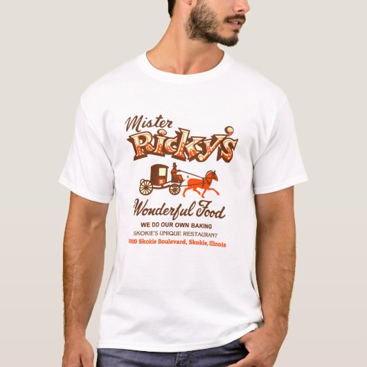 Mister Ricky's Restaurant, Skokie, Illinois T-shirt (Voorkant)