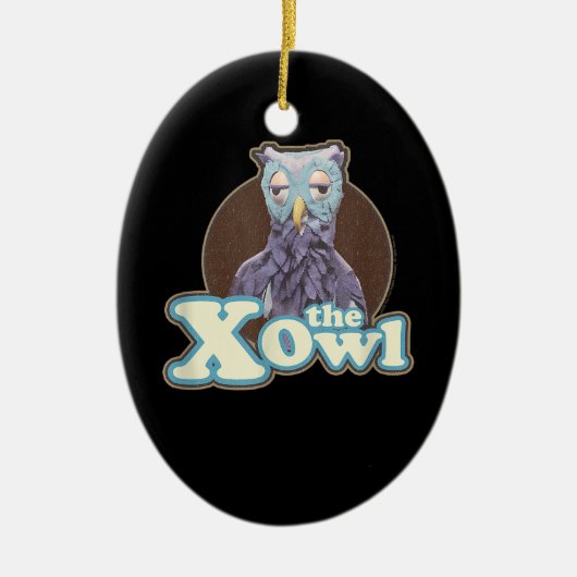 Mister Rogers Buurt X Owl Warmteoverdracht Keramisch Ornament (Voorkant)