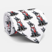 Mister Silver Schnauzer Stropdas (Opgerold)