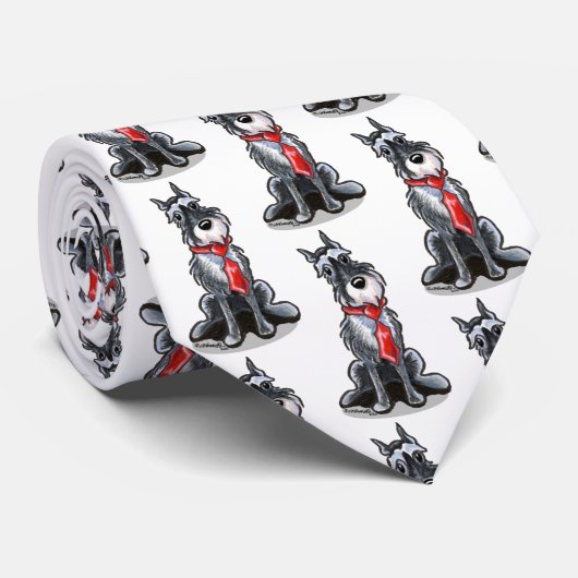 Mister Silver Schnauzer Stropdas (Opgerold)