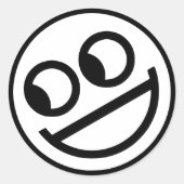 Mister Smile Ronde Sticker (Voorkant)
