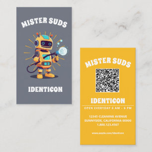 MISTER SUDS WASS met QR-code Visitekaartje