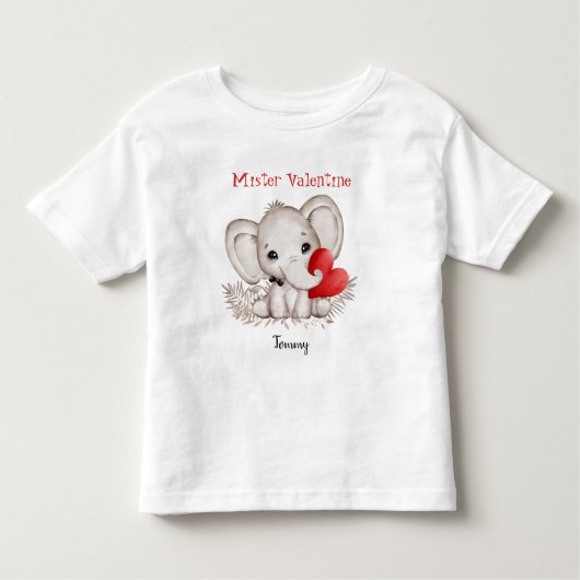 Mister Valentijn Gepersonaliseerde kleine jongen T Kinder Shirts (Voorkant)