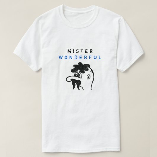 Mister Wonderful - Funny White T-shirt (Design voorkant)