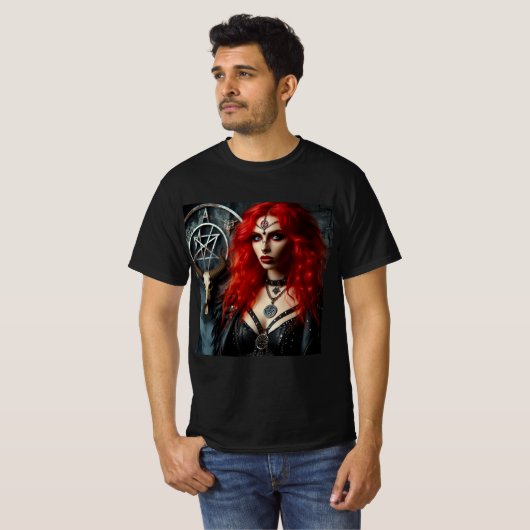 Misterio Místico: La Dama del Pentáculo T-shirt (Voorkant volledig)