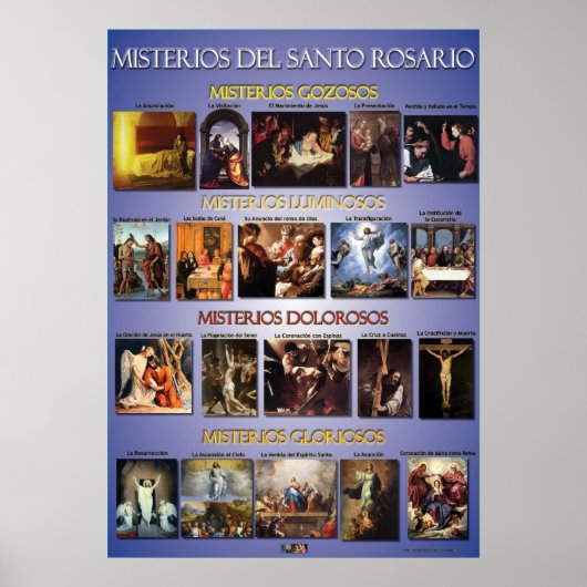 Misterios Del Santo Rosario Poster (Voorkant)